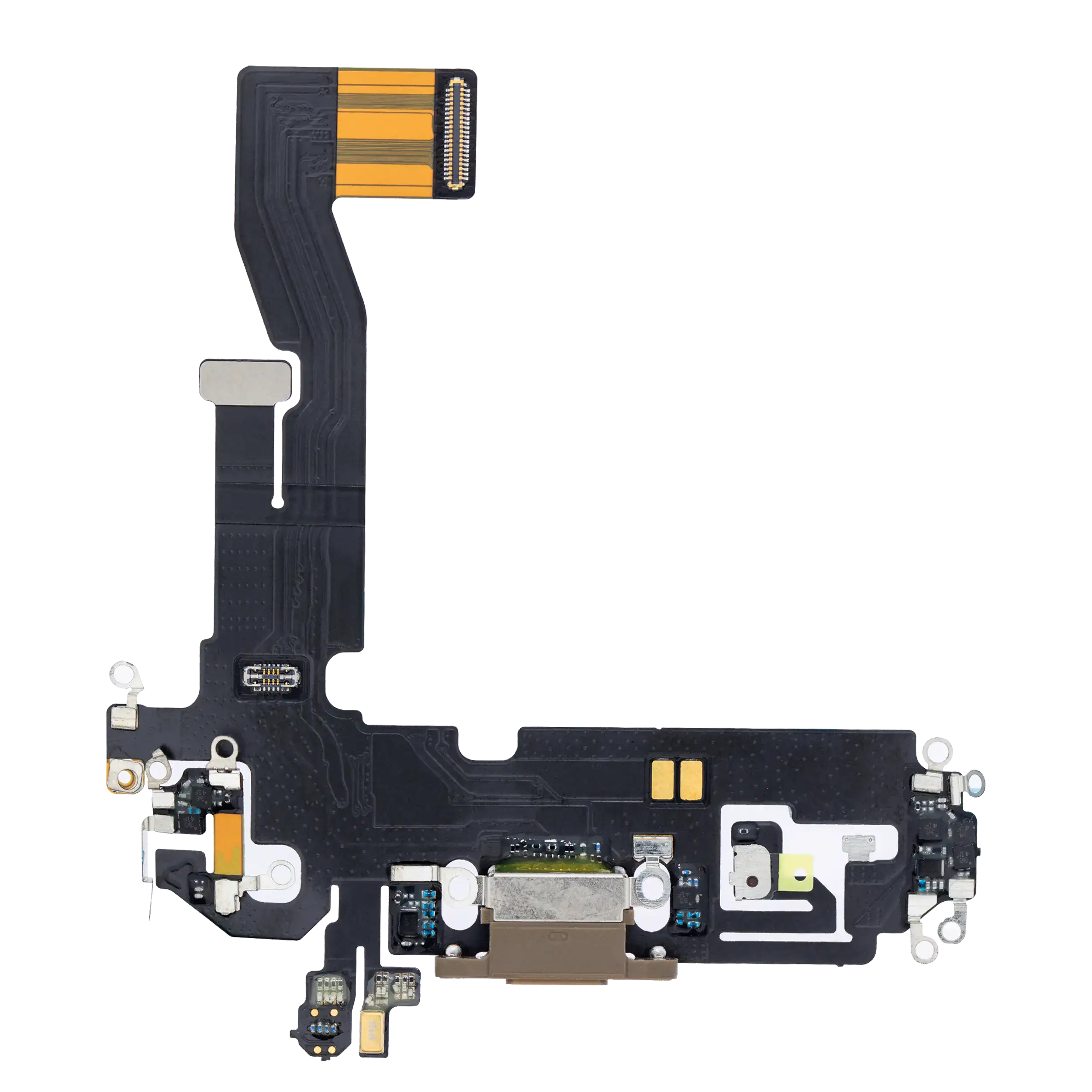 Charging Port Flex Cable for iPhone 12 Pro (Used OEM Take-Off) (Gold)