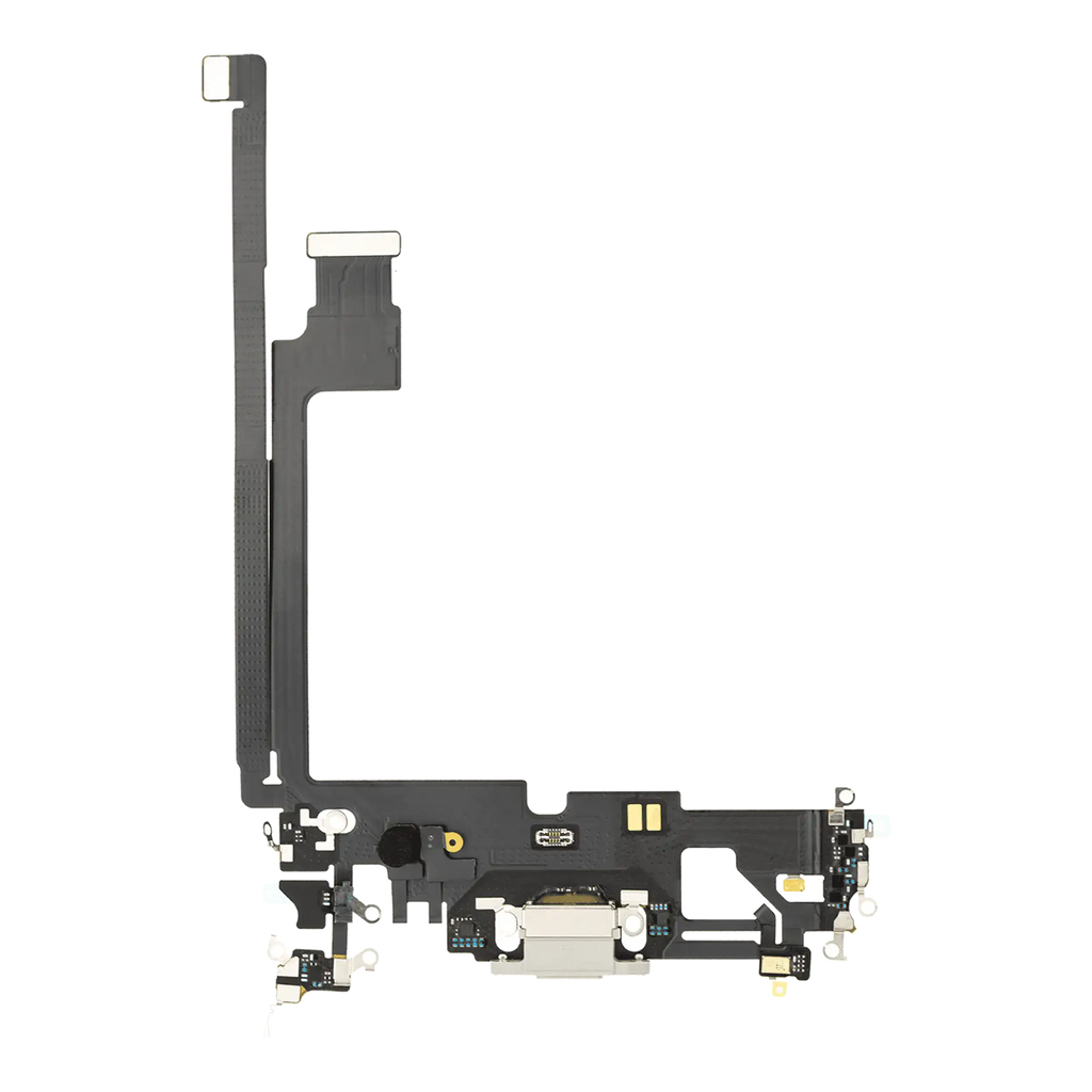 Charging Port Flex Cable for iPhone 12 Pro Max (Used OEM Pulled) (Silver)