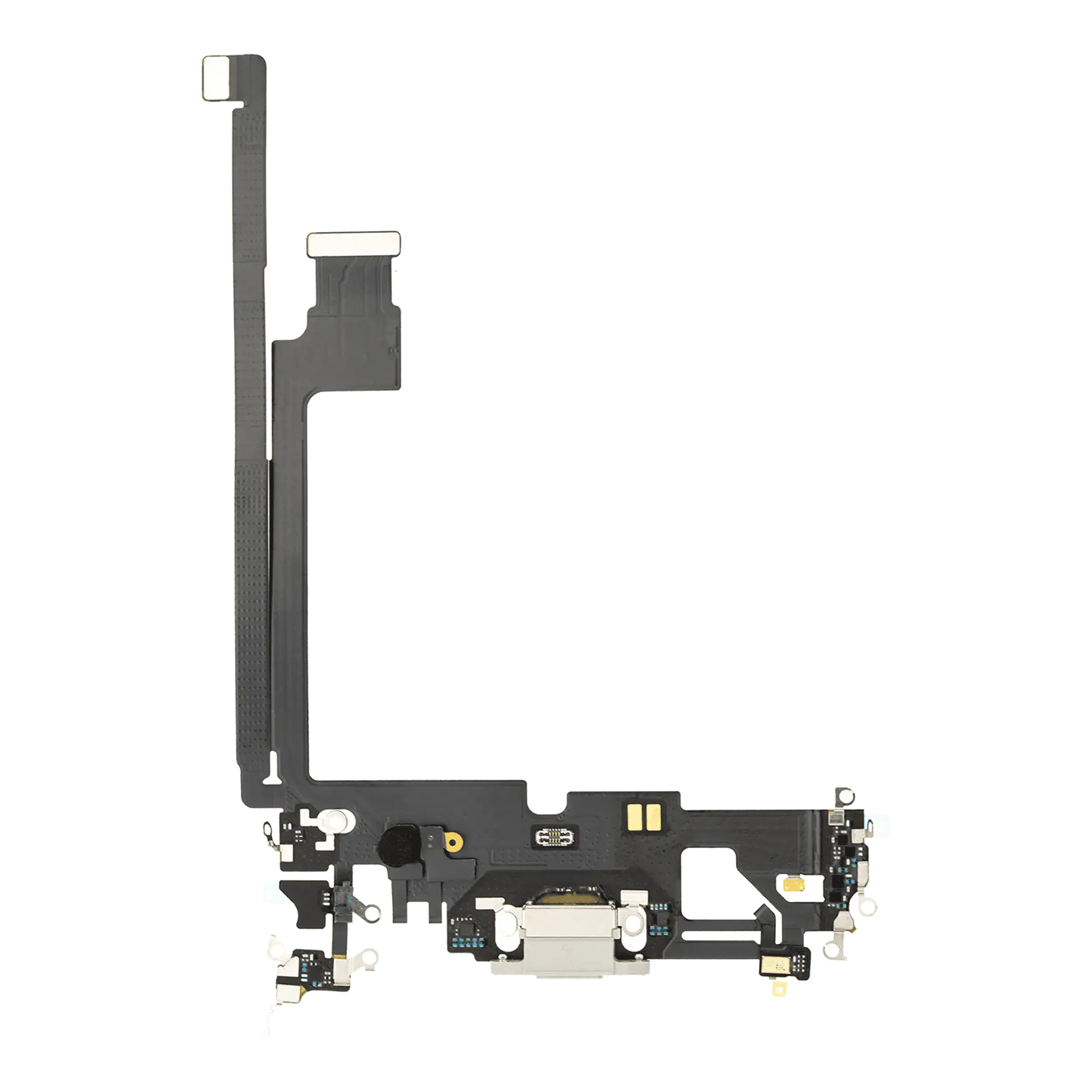 Charging Port Flex Cable for iPhone 12 Pro Max (Used OEM Pulled) (Silver)