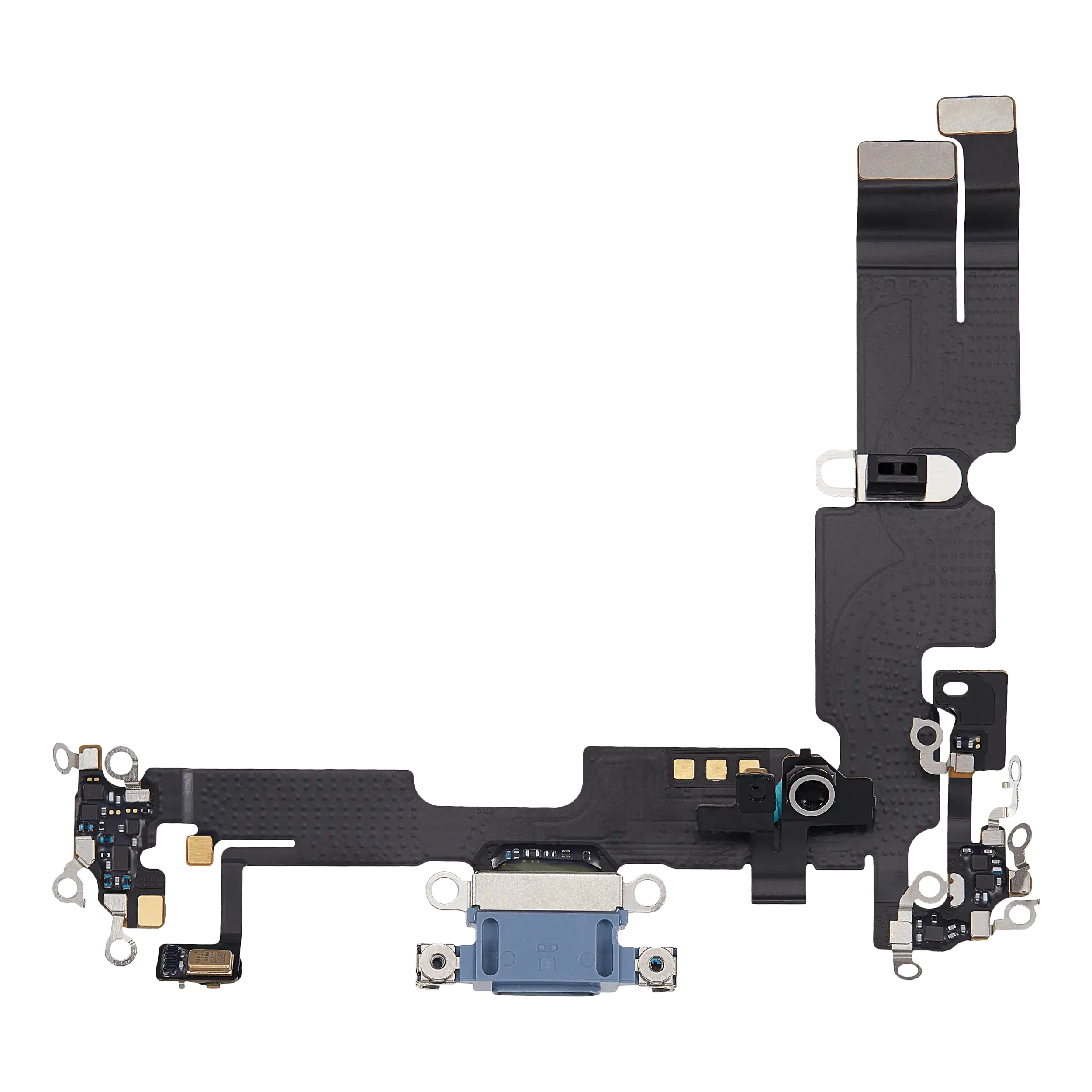 Flexibles Ladebuchsenkabel für iPhone 14 Plus (gebrauchter OEM-Ausbau) (Blau)
