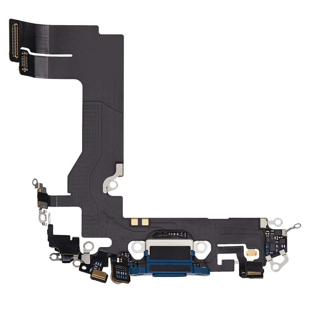 Ladebuchse-Flexkabel für iPhone 13 Mini (gebrauchter OEM-Ausbau) (Blau)