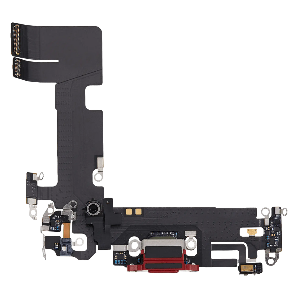 Charging Port Flex Cable for iPhone 13 (Used OEM Pull) (Red)