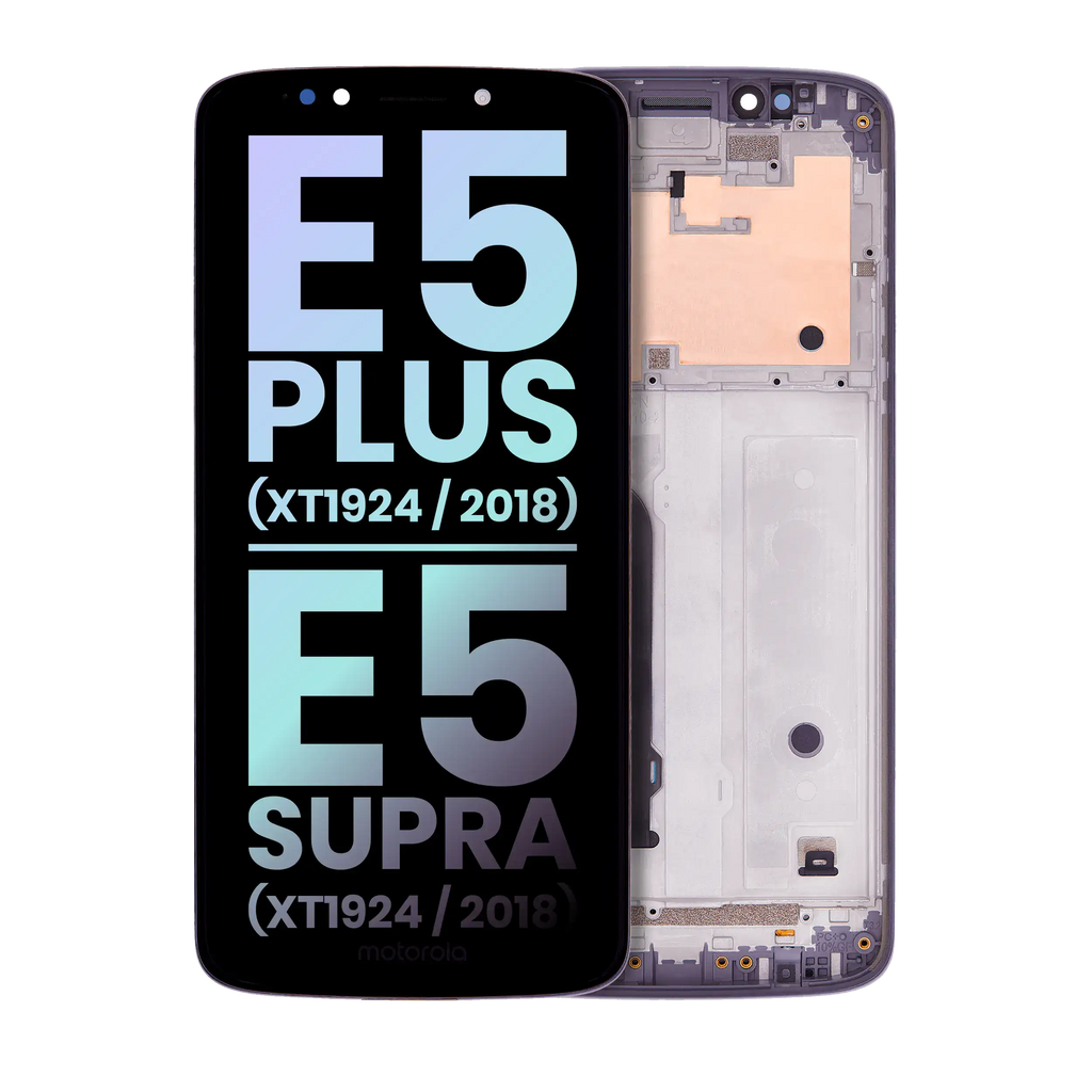 LCD Display with Frame for Motorola Moto E5 Plus (XT1924 / 2018) / E5 Supra (XT1924 / 2018) (159mm) (US Version) (Original OEM) (Black)