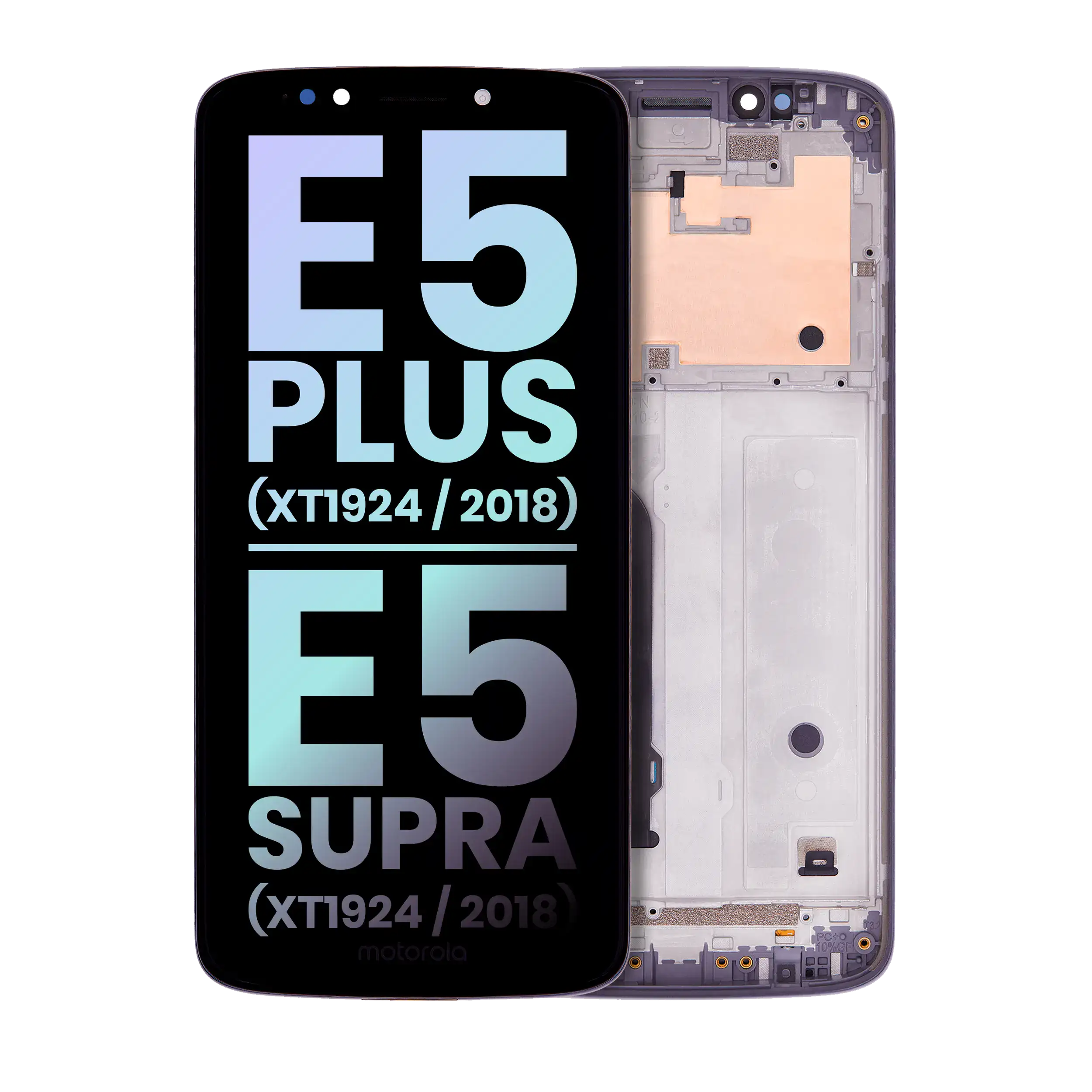 LCD Display with Frame for Motorola Moto E5 Plus (XT1924 / 2018) / E5 Supra (XT1924 / 2018) (159mm) (US Version) (Original OEM) (Black)