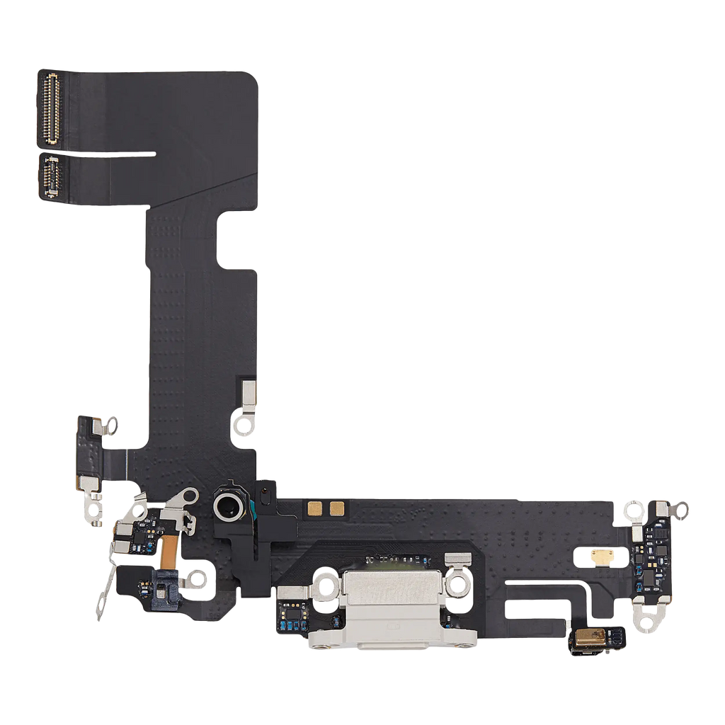 Charging Port Flex Cable for iPhone 13 (Used OEM Part, Starlight)