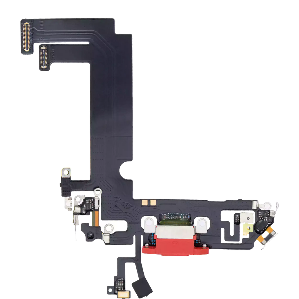 Charging Port Flex Cable for iPhone 12 Mini (used OEM part) (Red)