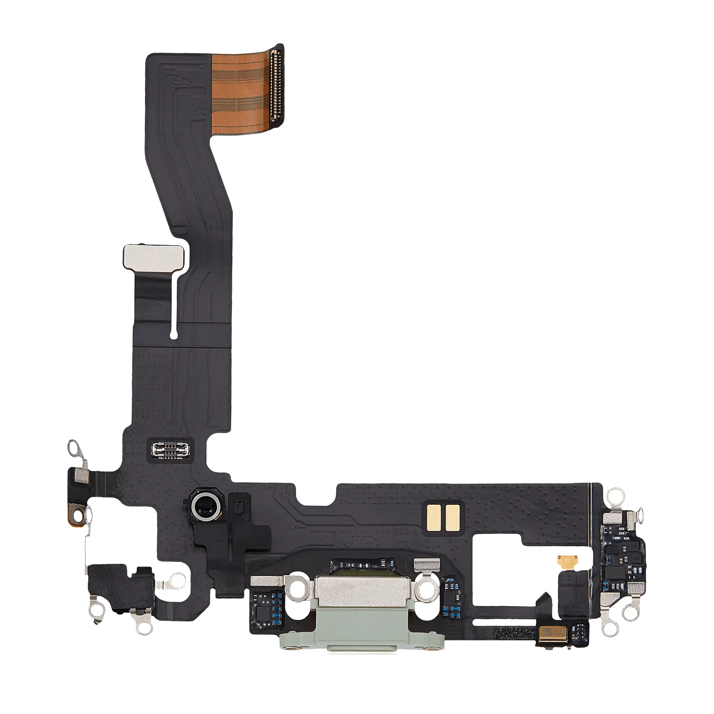 Charging Port Flex Cable for iPhone 12, Green (OEM Pull, Used)
