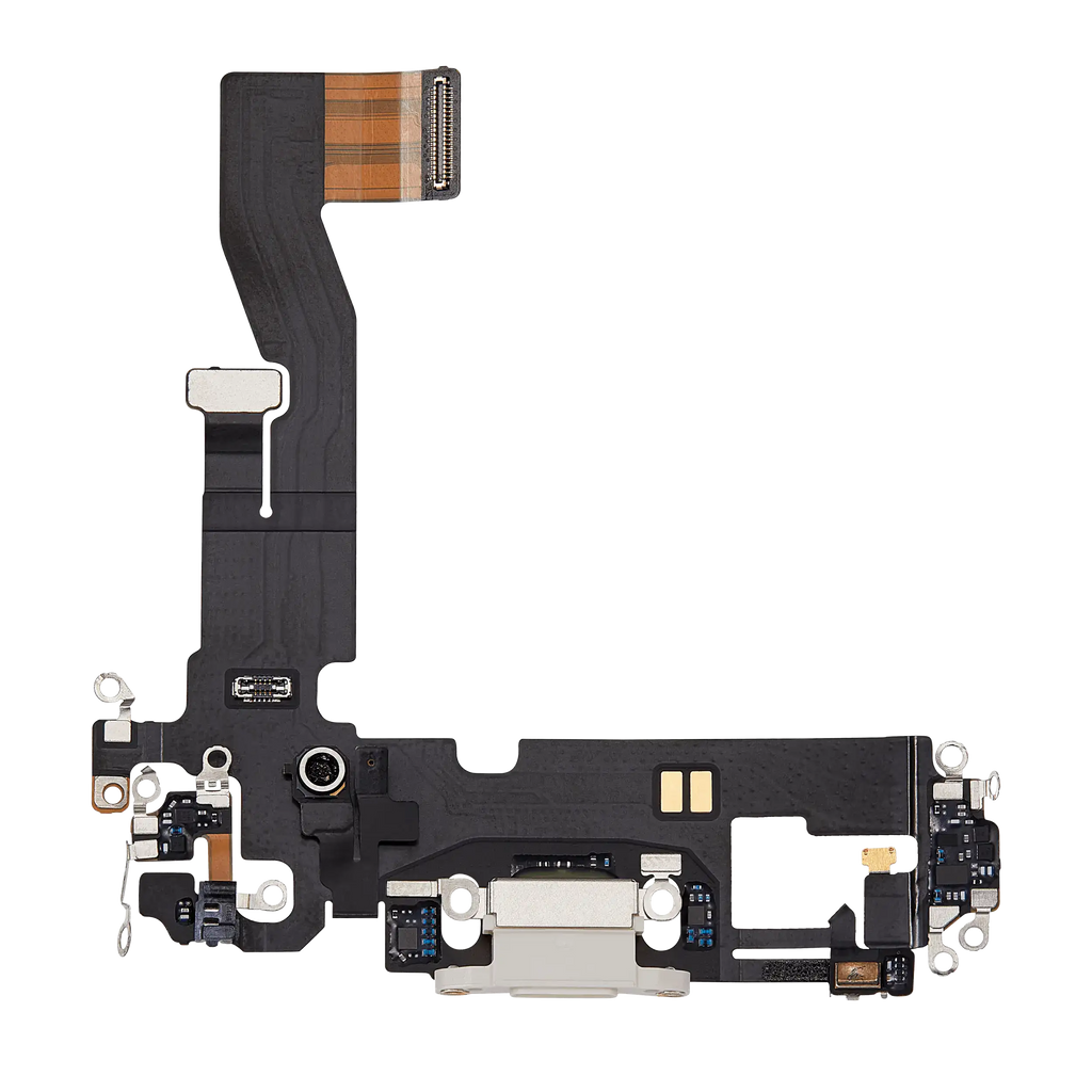 Ladebuchse-Flexkabel für iPhone 12 (OEM-Pull, gebraucht) (Weiß)