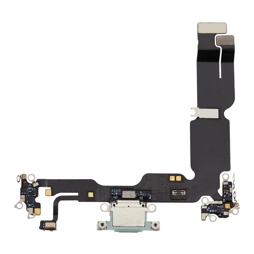 Charging Port Flex Cable for iPhone 15 Plus (Premium) (Green)