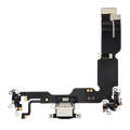 Charging Port Flex Cable for iPhone 15 Plus (Premium) (Black)