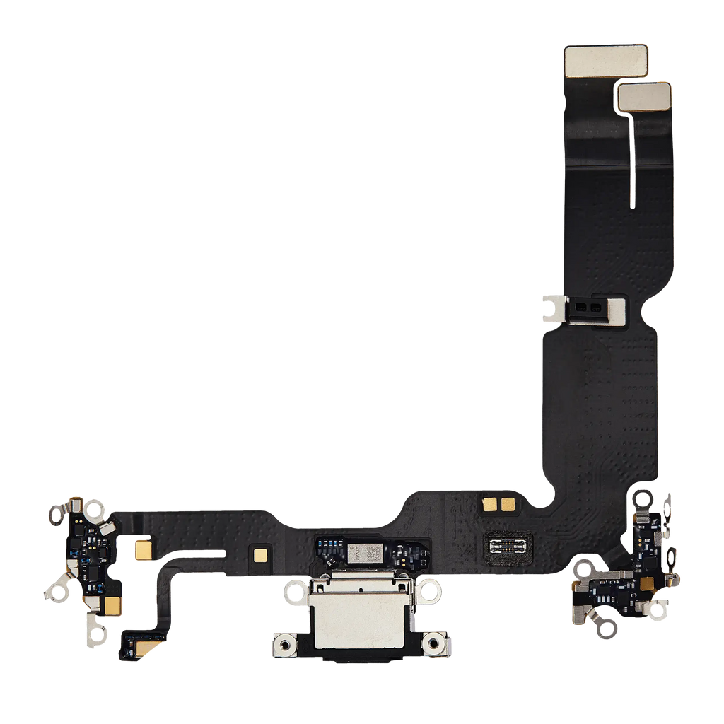 Charging Port Flex Cable for iPhone 15 Plus (Premium) (Black)