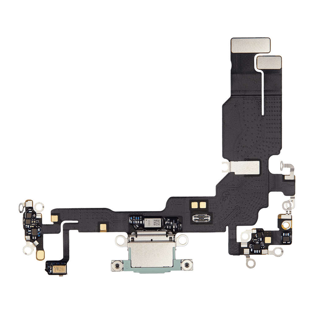 Charging Port Flex Cable for iPhone 15 (Premium) (Green)