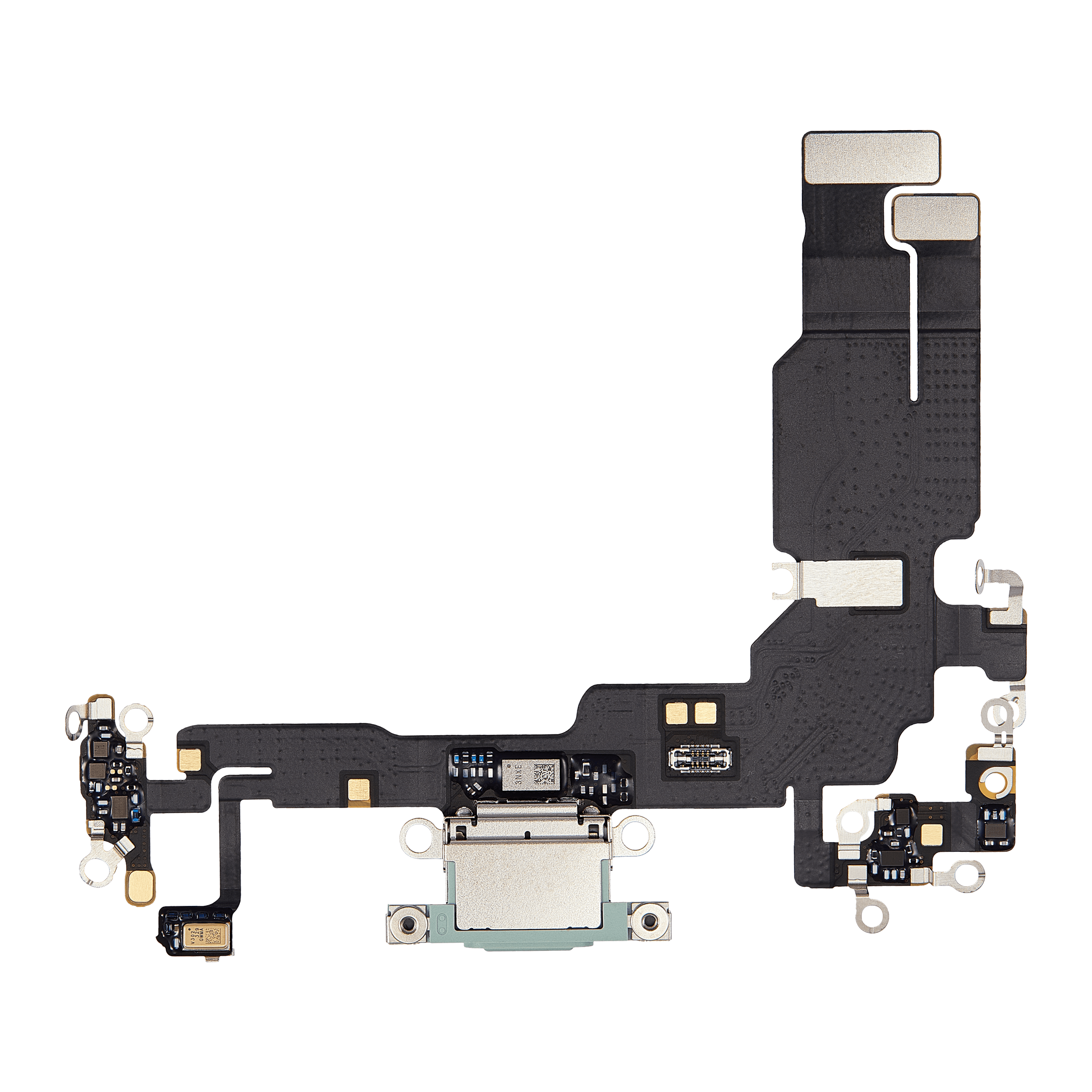 Charging Port Flex Cable for iPhone 15 (Premium) (Green)