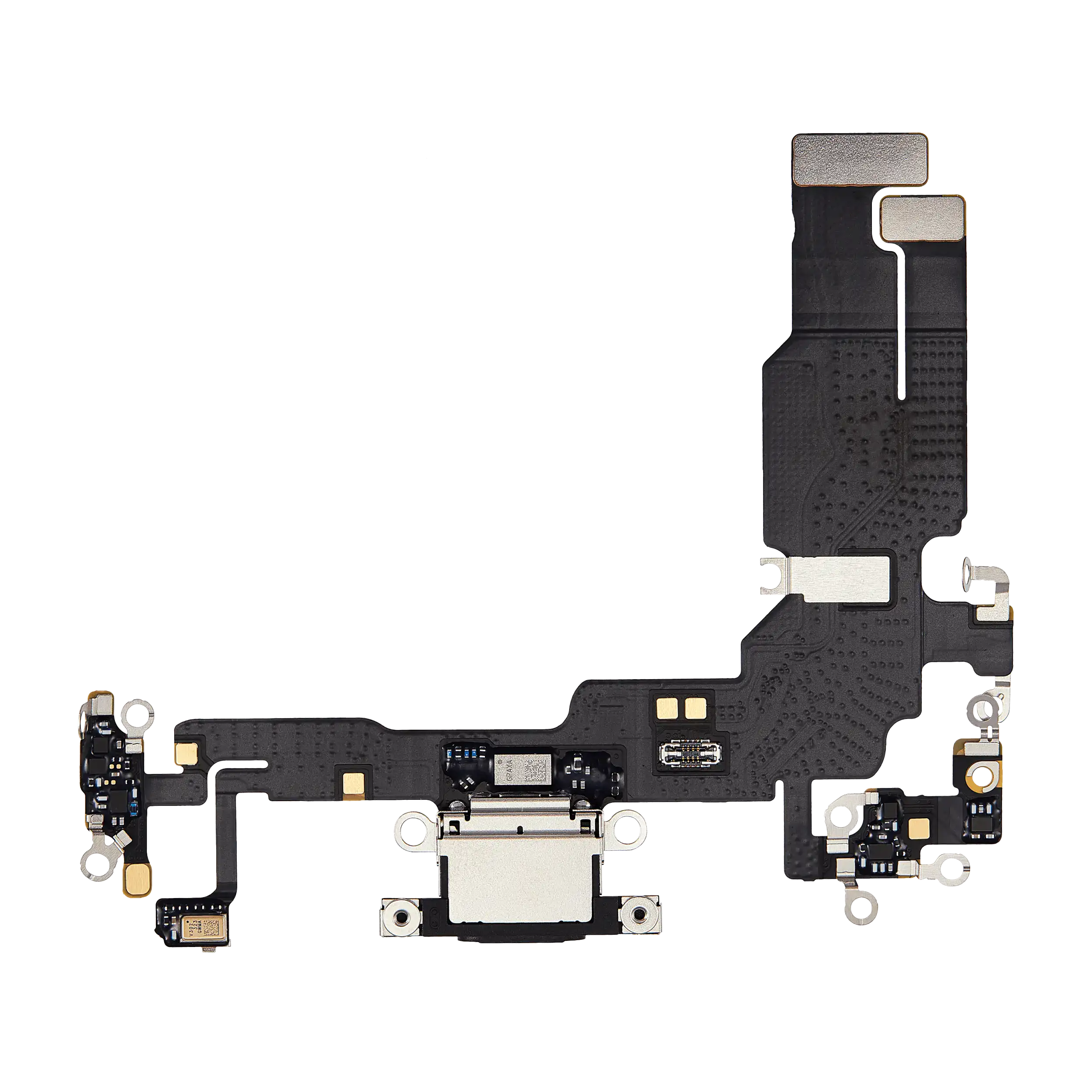 Ladebuchsen-Flexkabel für iPhone 15 (Premium) (Schwarz)