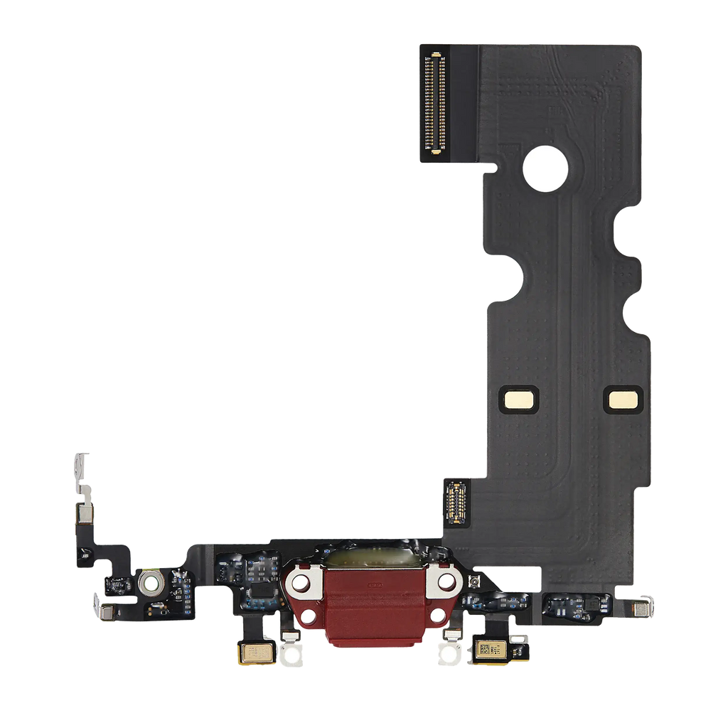 Charging Port Flex Cable for iPhone SE (2022) (Premium) (Red)