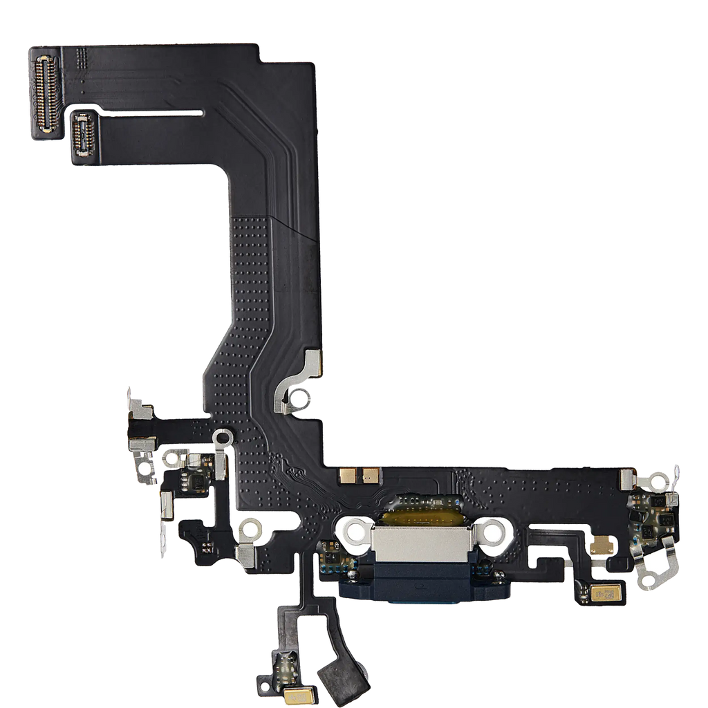 Charging Port Flex Cable for iPhone 13 Mini (Aftermarket Plus) (Blue)
