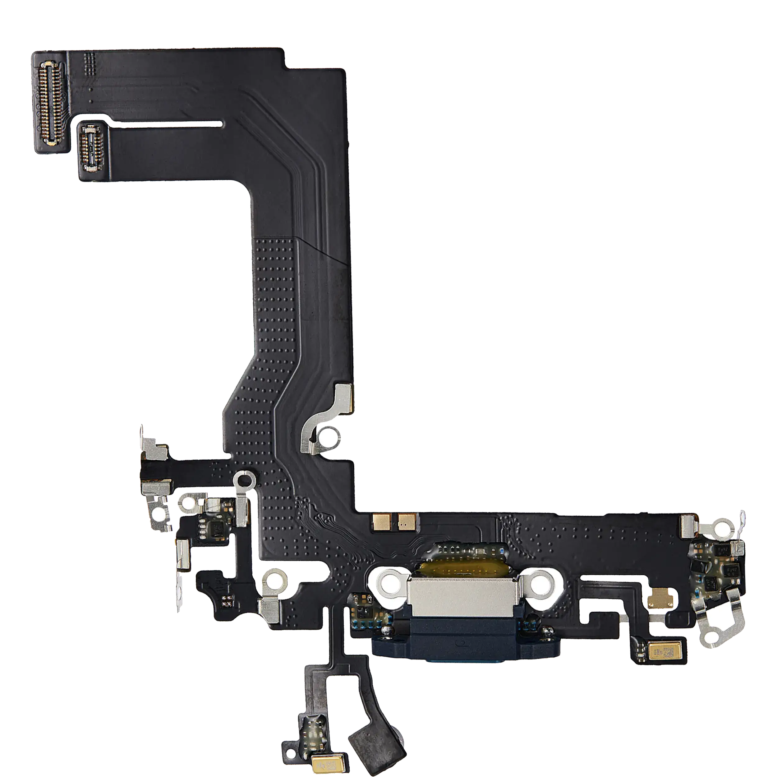 Charging Port Flex Cable for iPhone 13 Mini (Aftermarket Plus) (Blue)