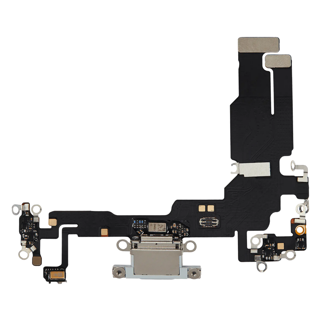 Charging Port Flex Cable for iPhone 15 (Aftermarket Plus) (Blue)