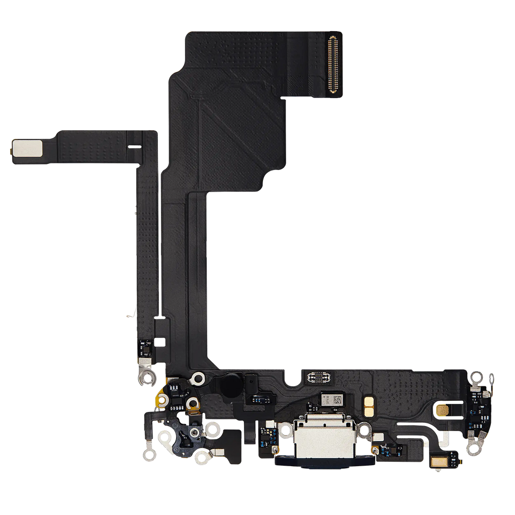 Charging Port Flex Cable for iPhone 15 Pro (Premium) (Blue Titanium)