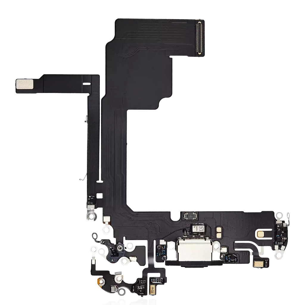 Charging Port Flex Cable for iPhone 15 Pro (Premium) (Black Titanium)