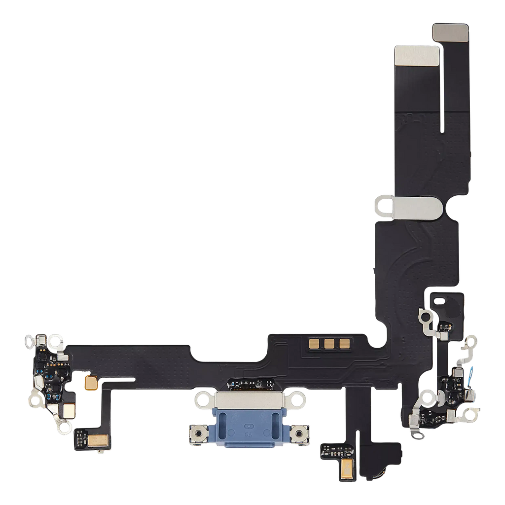 Charging Port Flex Cable for iPhone 14 Plus (Aftermarket Plus) (Blue)
