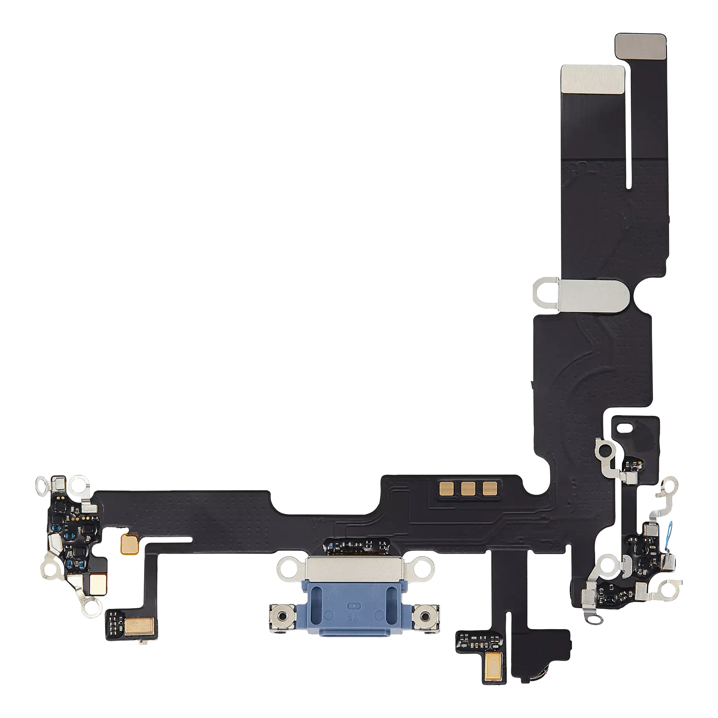Charging Port Flex Cable for iPhone 14 Plus (Aftermarket Plus) (Blue)