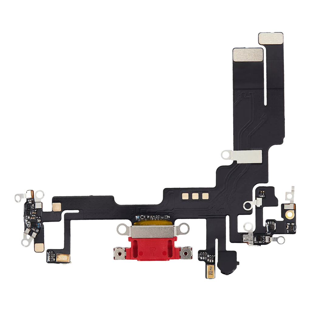 Ladebuchse-Flexkabel für iPhone 14 (Aftermarket Plus) (Rot)