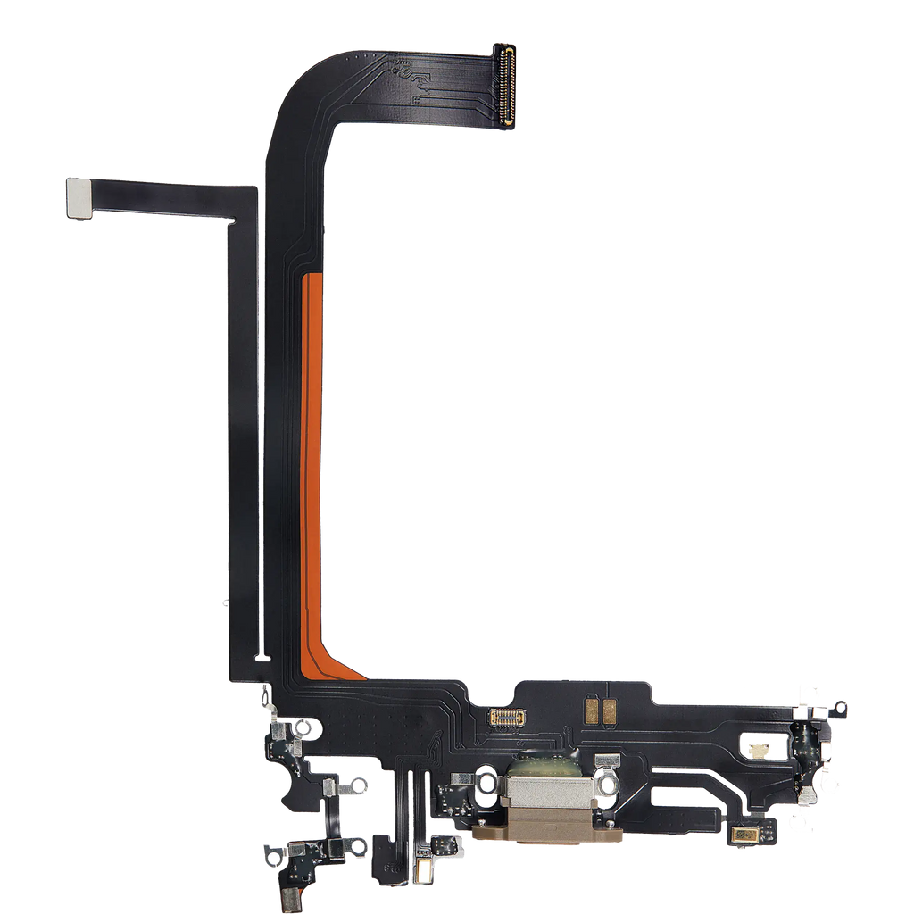 Charging Port Flex Cable for iPhone 13 Pro Max (Aftermarket Plus) (Gold)