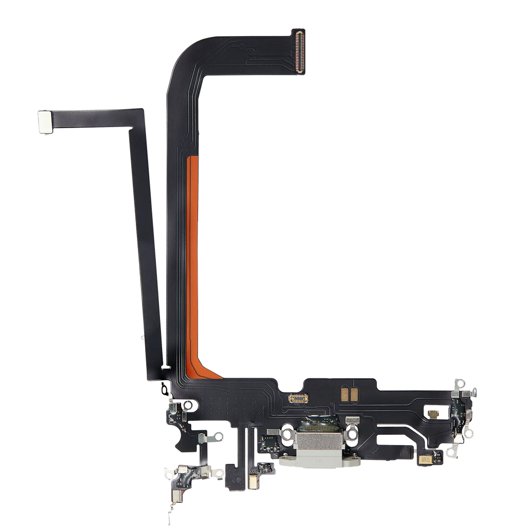 Ladebuchse-Flexkabel für iPhone 13 Pro Max (Aftermarket Plus) (Silber)