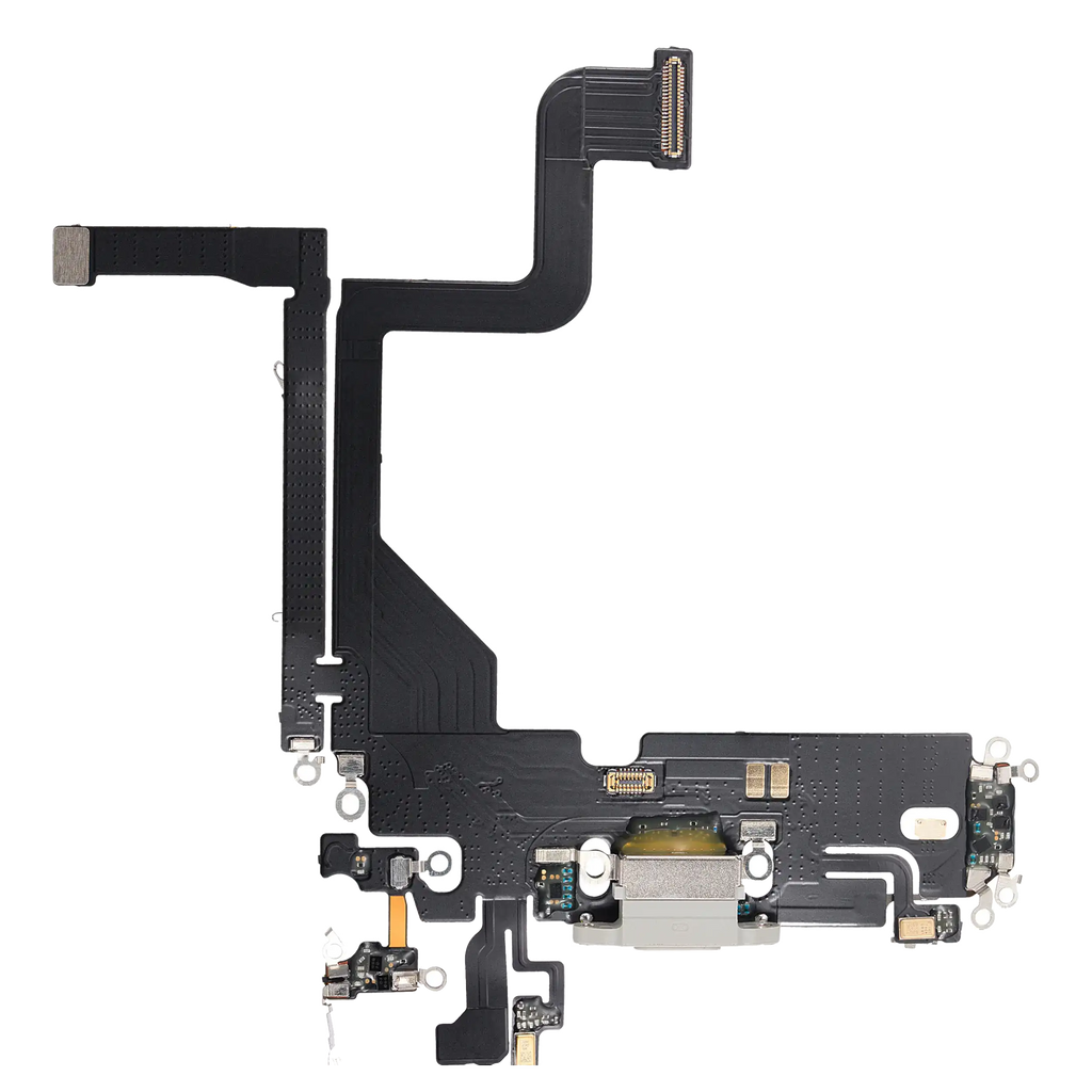 Ladebuchse Flexkabel für iPhone 13 Pro (Aftermarket Plus) (Silber)