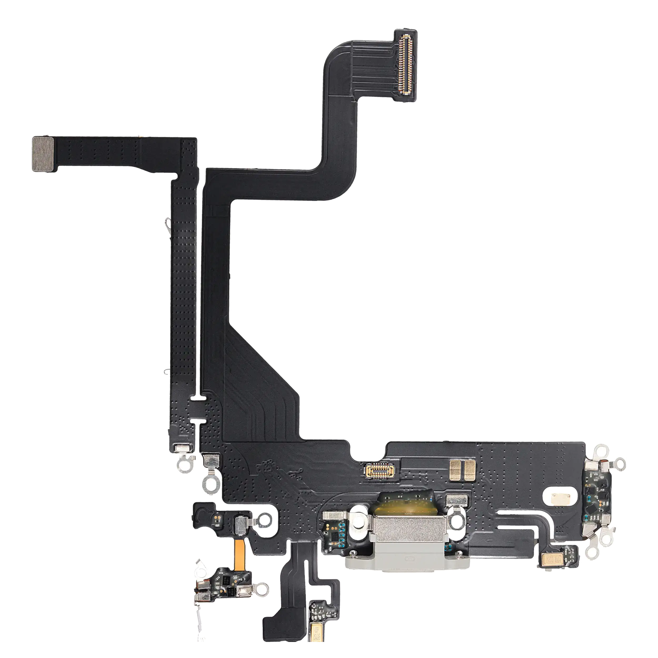 Ladebuchse Flexkabel für iPhone 13 Pro (Aftermarket Plus) (Silber)