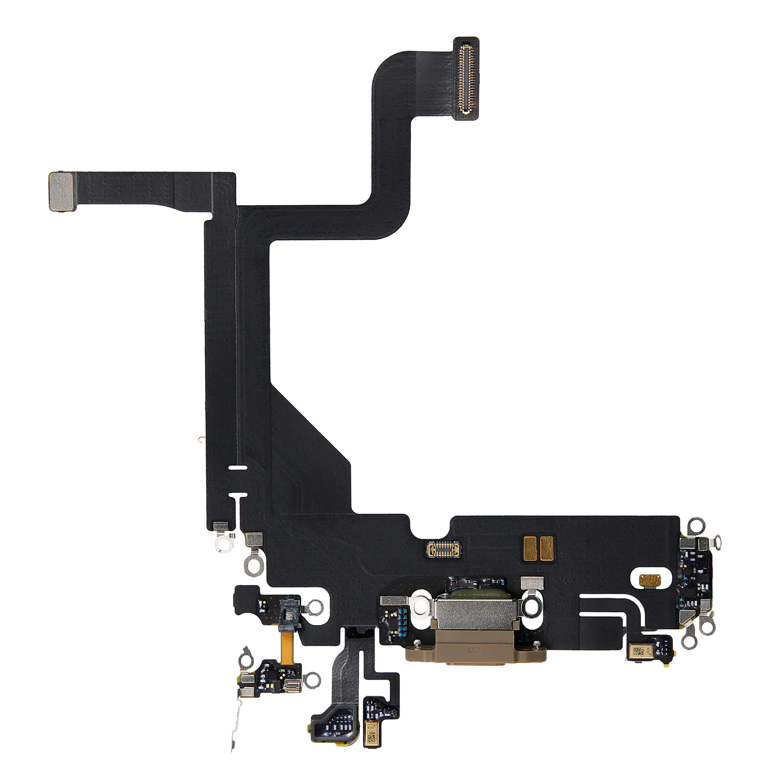 Charging Port Flex Cable for iPhone 13 Pro – Gold (Used OEM Pull)