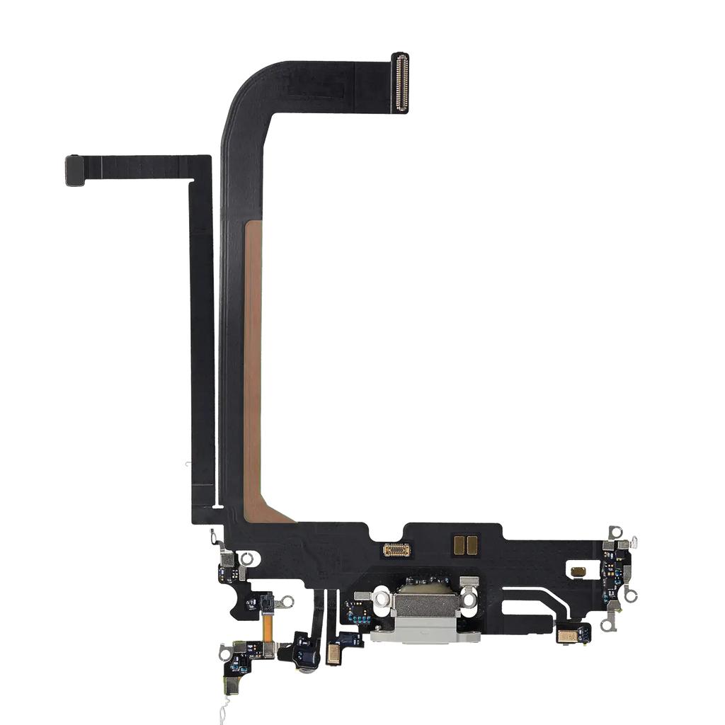 Ladebuchse Flexkabel für iPhone 13 Pro Max (Used OEM Pull) (Silber)
