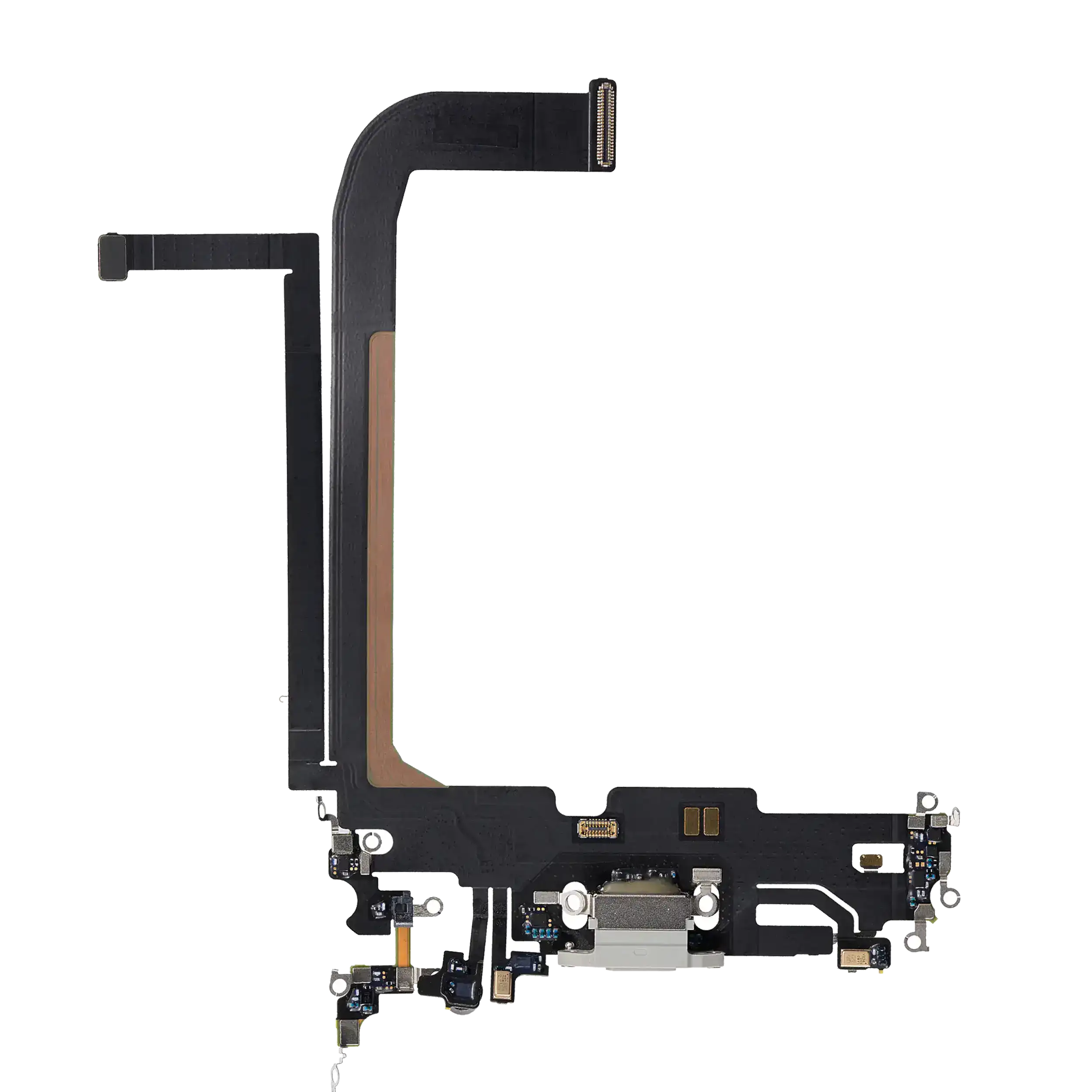 Ladebuchse Flexkabel für iPhone 13 Pro Max (Used OEM Pull) (Silber)