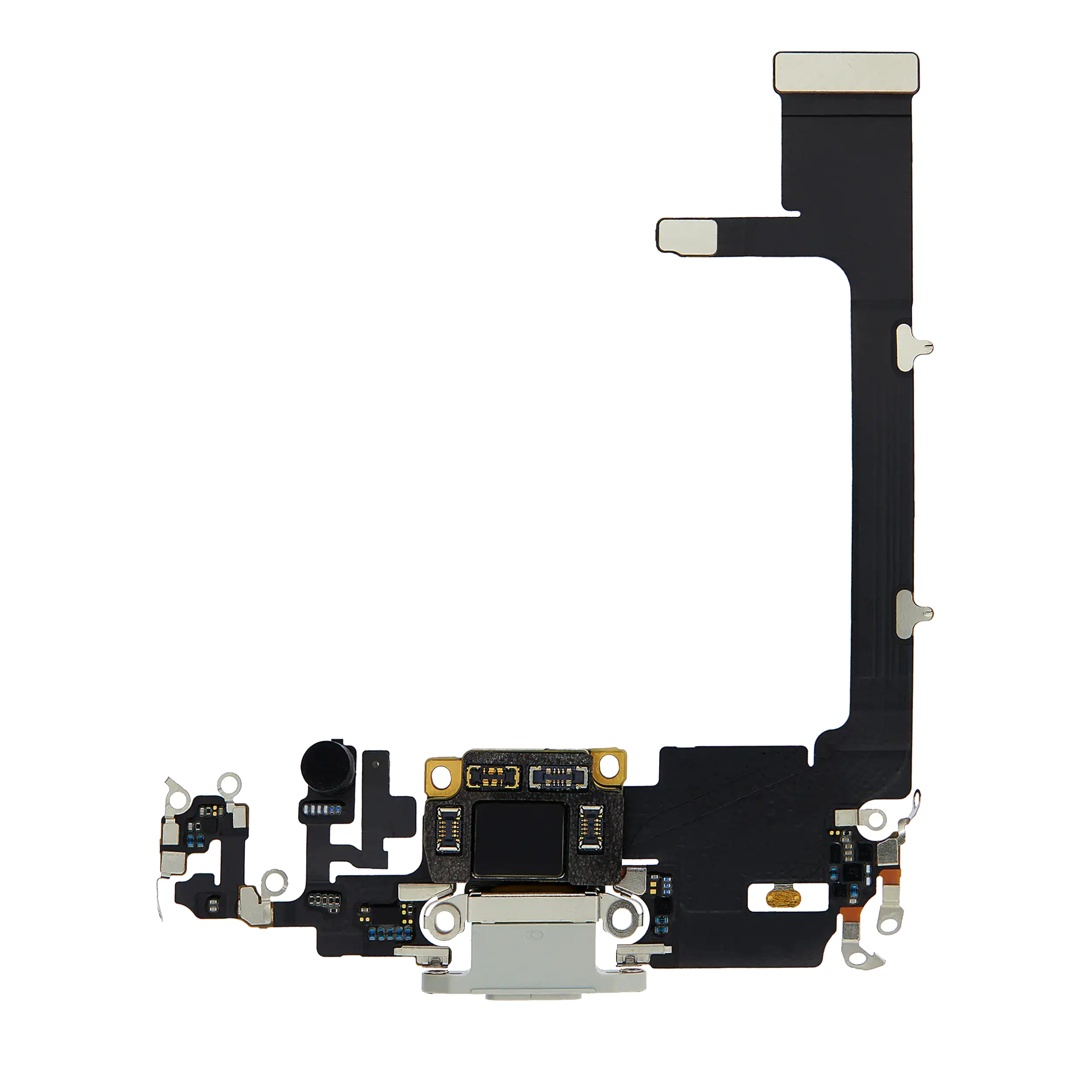 Charging Port Flex Cable with PCB for iPhone 11 Pro (Used OEM Part, Silver)