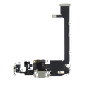 Ladebuchse-Flexkabel mit Platine für iPhone 11 Pro Max (Used OEM Pull) (Silber)