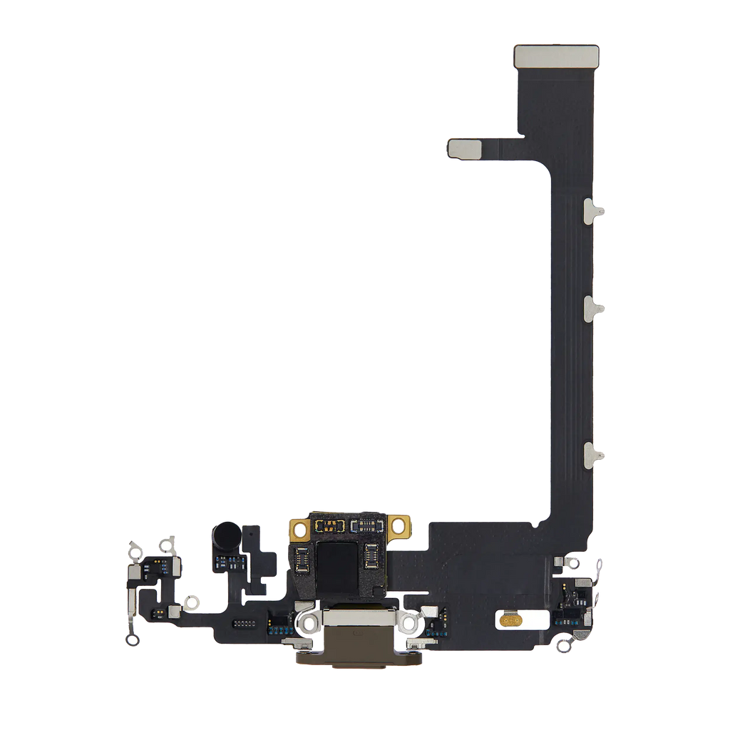 Ladebuchse-Flexkabel mit Platine für iPhone 11 Pro Max (Gebrauchter Ausbau/Pull) (Gold)