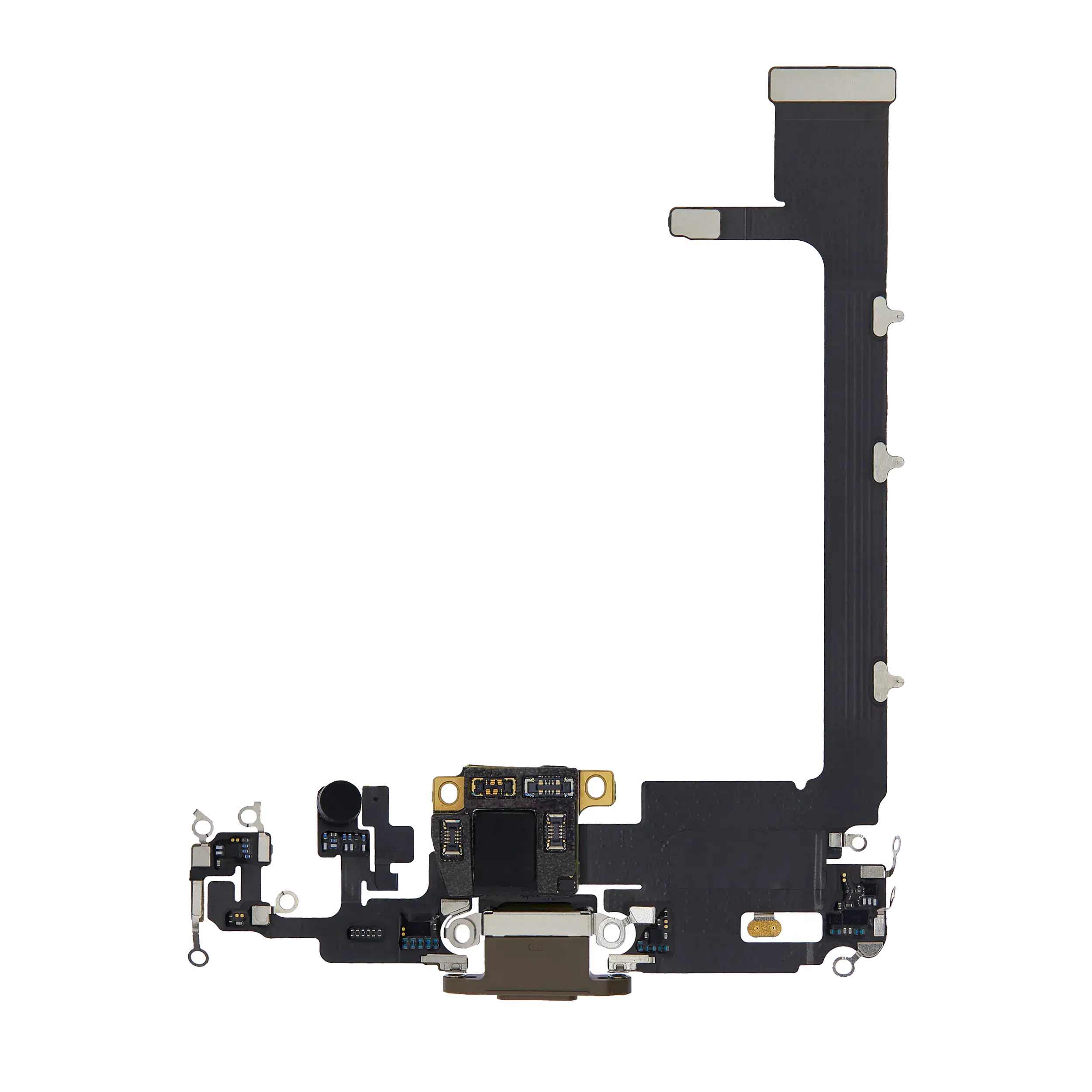 Ladebuchse-Flexkabel mit Platine für iPhone 11 Pro Max (Gebrauchter Ausbau/Pull) (Gold)