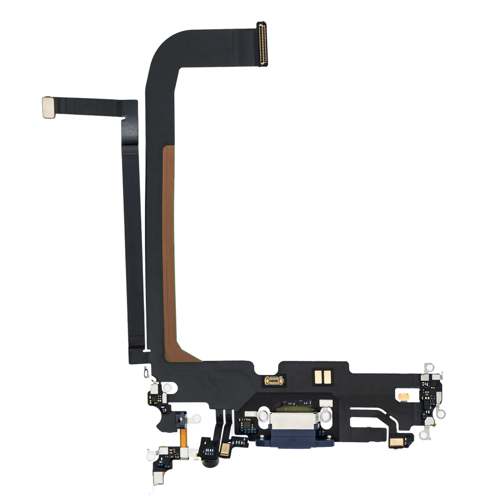 Charging Port Flex Cable for iPhone 13 Pro Max (Premium) (Sierra Blue)