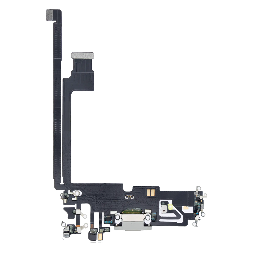 Charging Port Flex Cable for iPhone 12 Pro Max (Aftermarket Plus) (Silver)