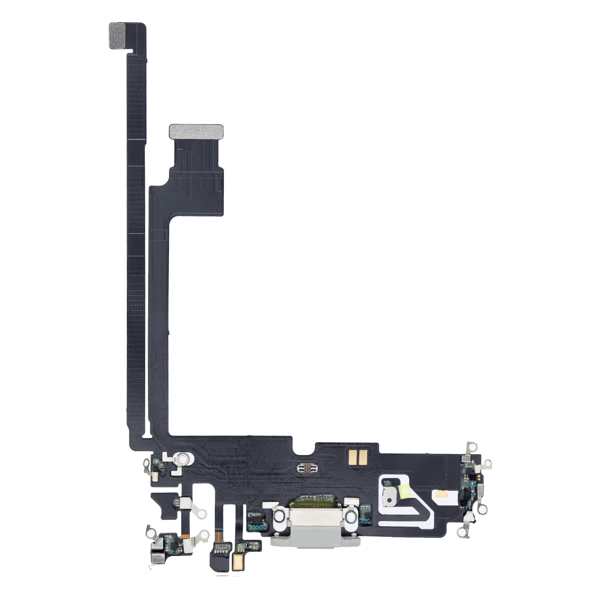 Charging Port Flex Cable for iPhone 12 Pro Max (Aftermarket Plus) (Silver)