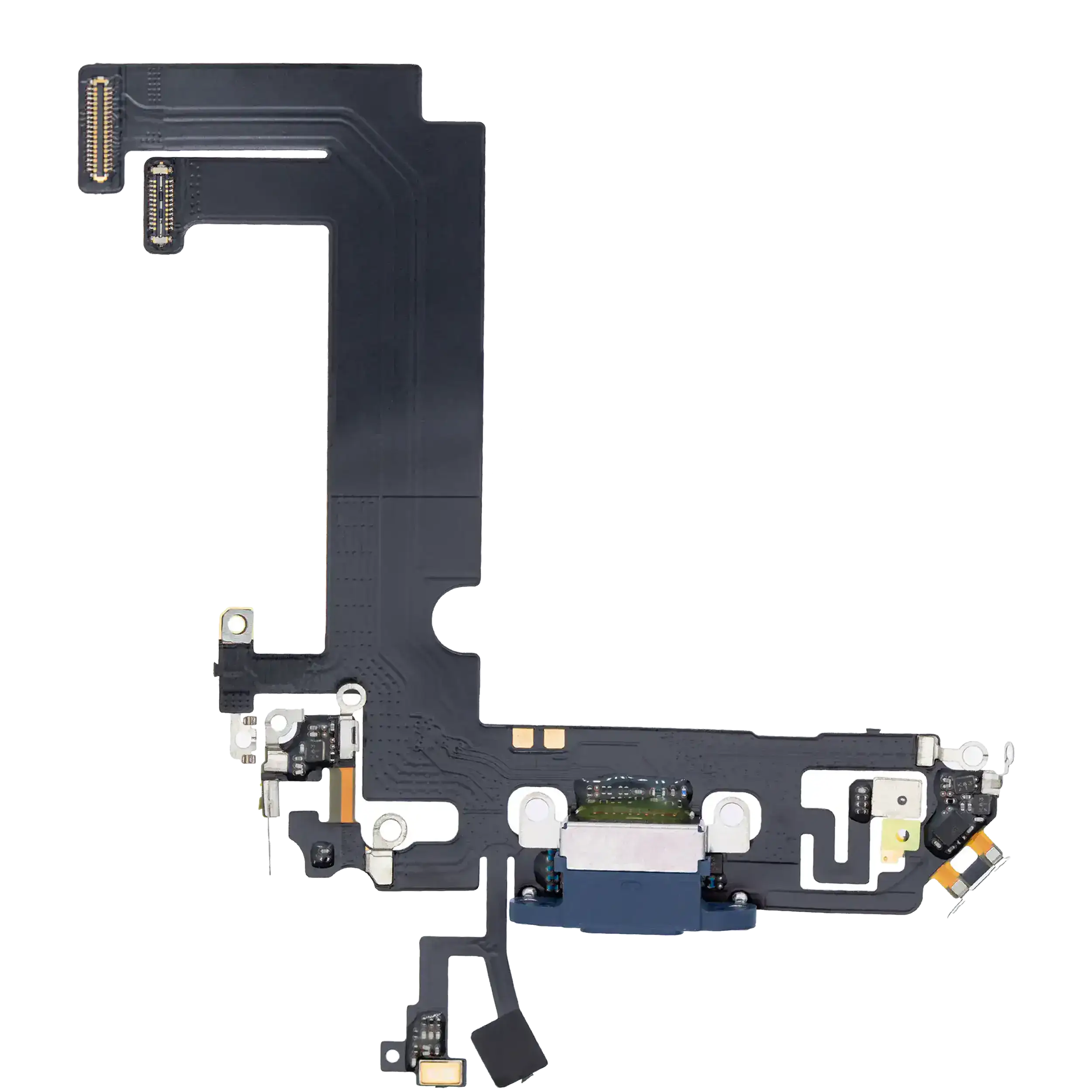 Charging Port Flex Cable for iPhone 12 Mini (Aftermarket Plus) (Blue)