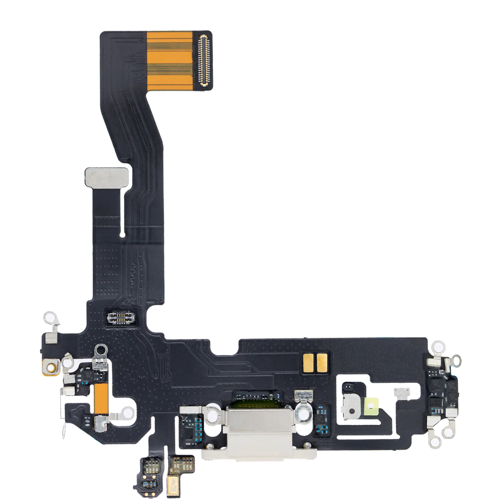 Charging Port Flex Cable for iPhone 12 / 12 Pro (Aftermarket Plus) (Silver)