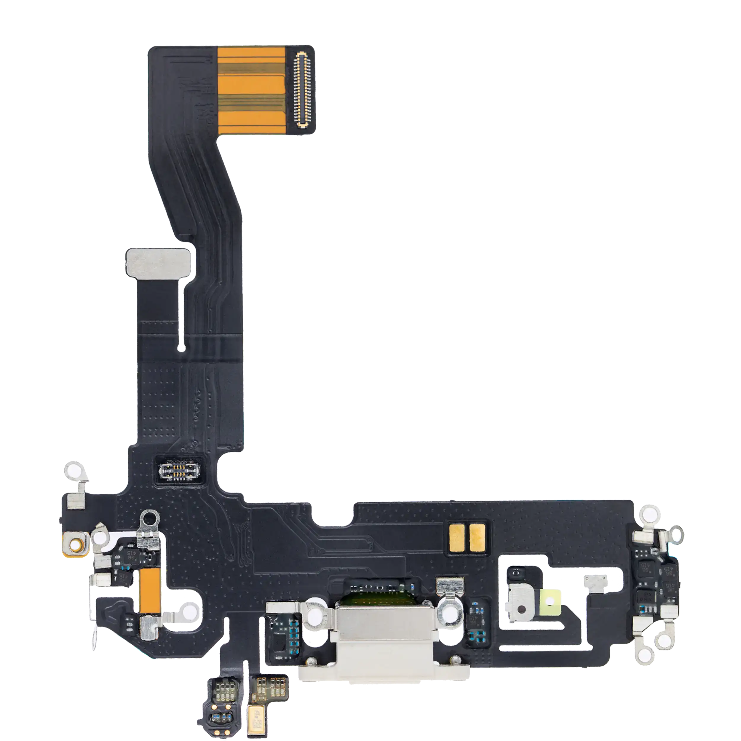 Charging Port Flex Cable for iPhone 12 / 12 Pro (Aftermarket Plus) (Silver)