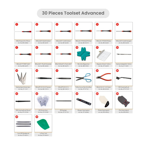 30-piece Advanced Tool Set (Wrepair)