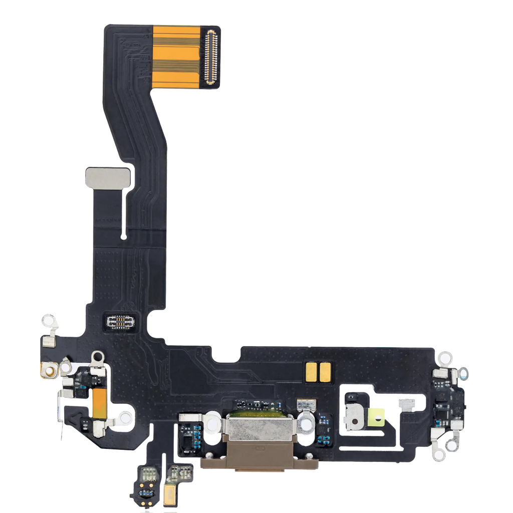 Charging Port Flex Cable for iPhone 12 Pro (Aftermarket Plus) (Gold)