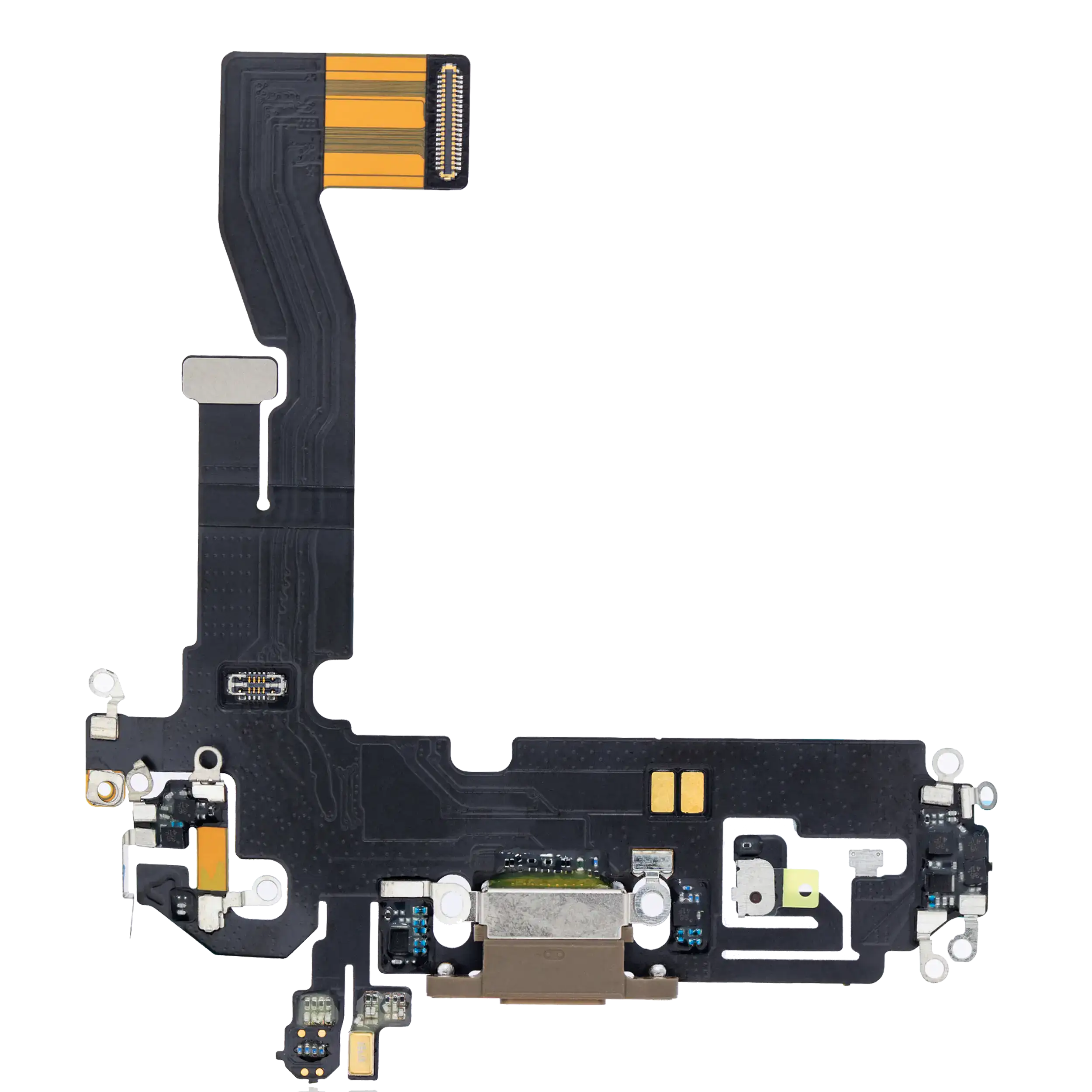 Charging Port Flex Cable for iPhone 12 Pro (Aftermarket Plus) (Gold)