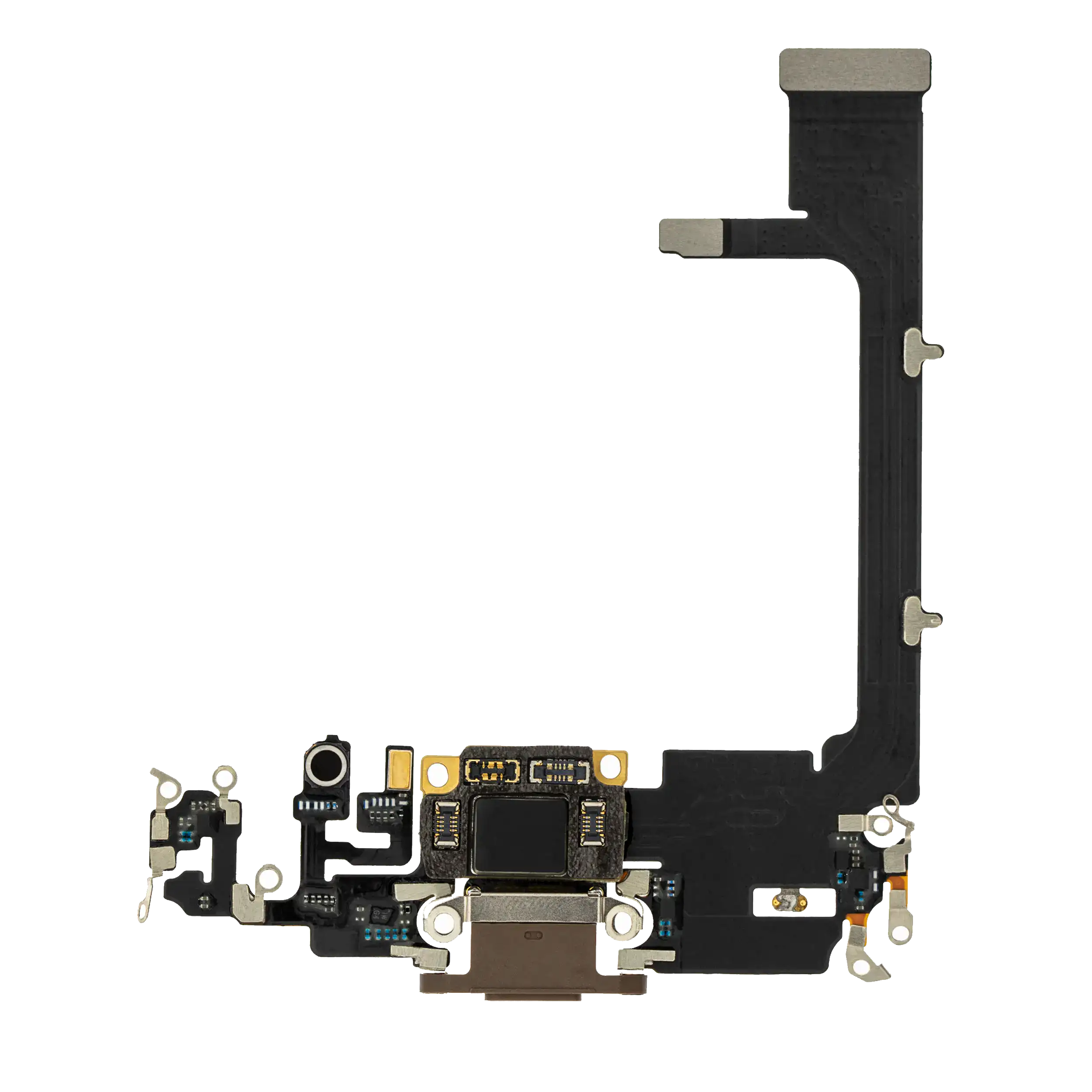 Ladebuchse Flexkabel mit Platine für iPhone 11 Pro (Aftermarket Plus) (Gold)
