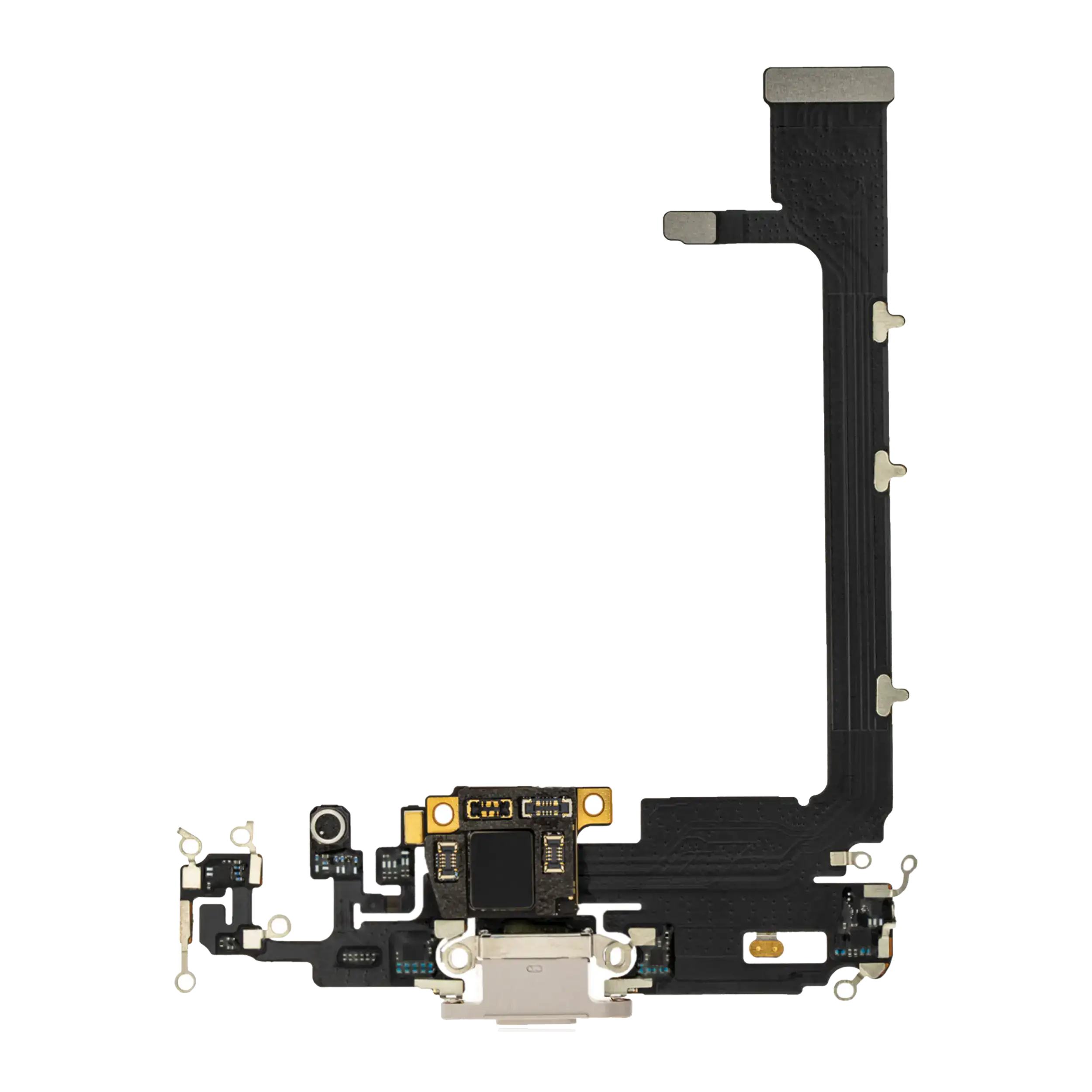 Ladebuchse Flexkabel mit Platine für iPhone 11 Pro Max Aftermarket Plus Silber