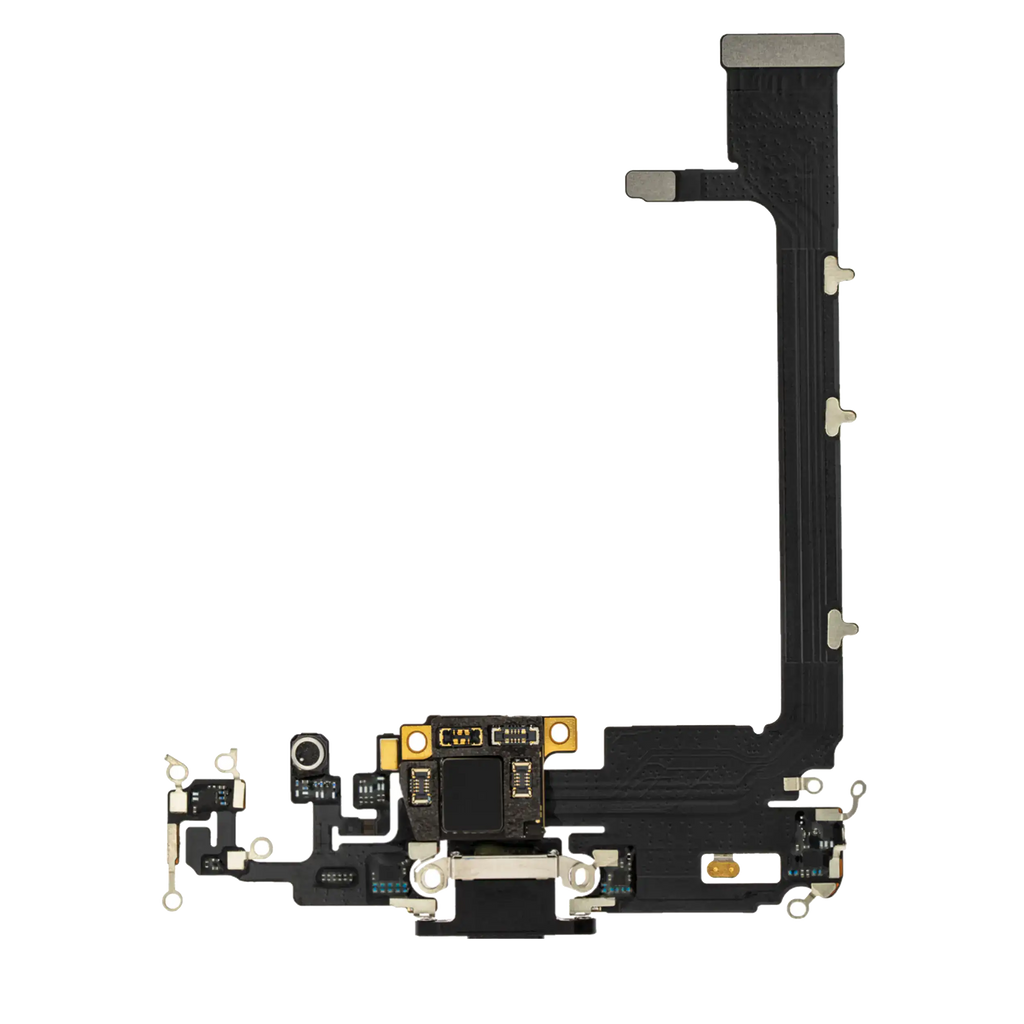 Ladebuchse-Flexkabel mit Platine für iPhone 11 Pro Max (Aftermarket Plus) (Space